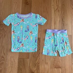 Little Sleepies Mermaid Short Pajamas